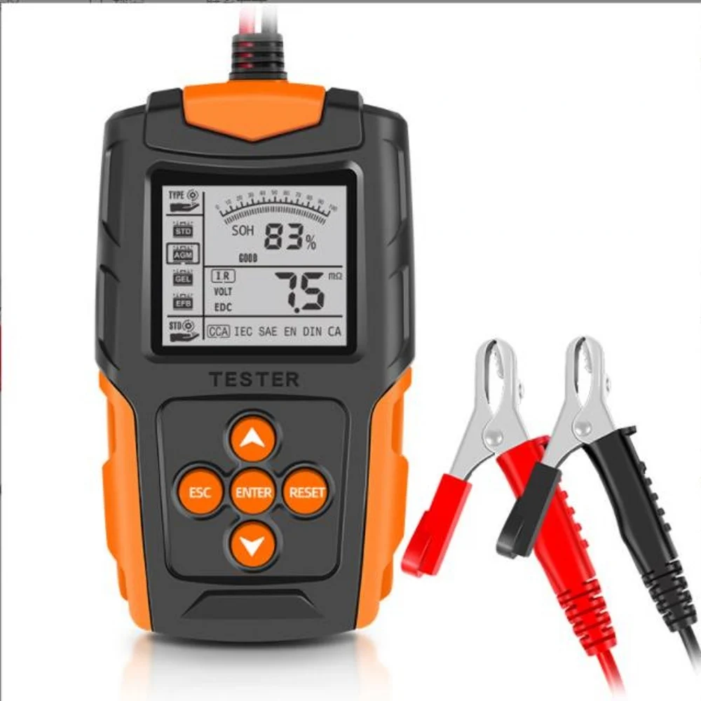 

FOXSUR Lead acid battery tester 12V24V battery tester CCA internal resistance tester automobile battery analyzer