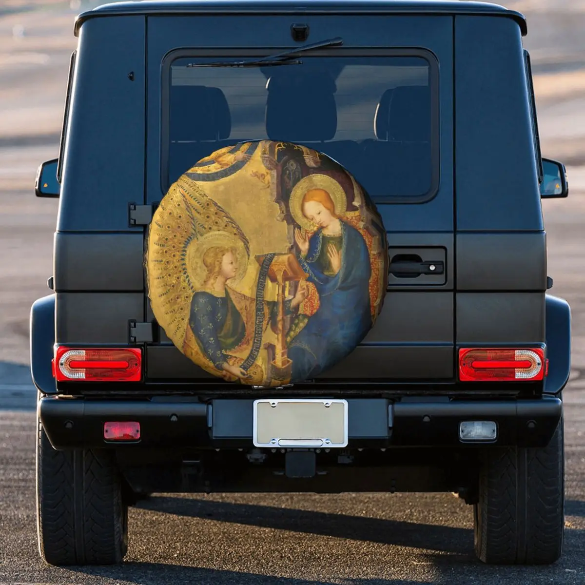 

The Annunciation Tire Cover Wheel Protectors Weatherproof Universal for Jeep Trailer RV SUV Truck Camper Travel Trailer