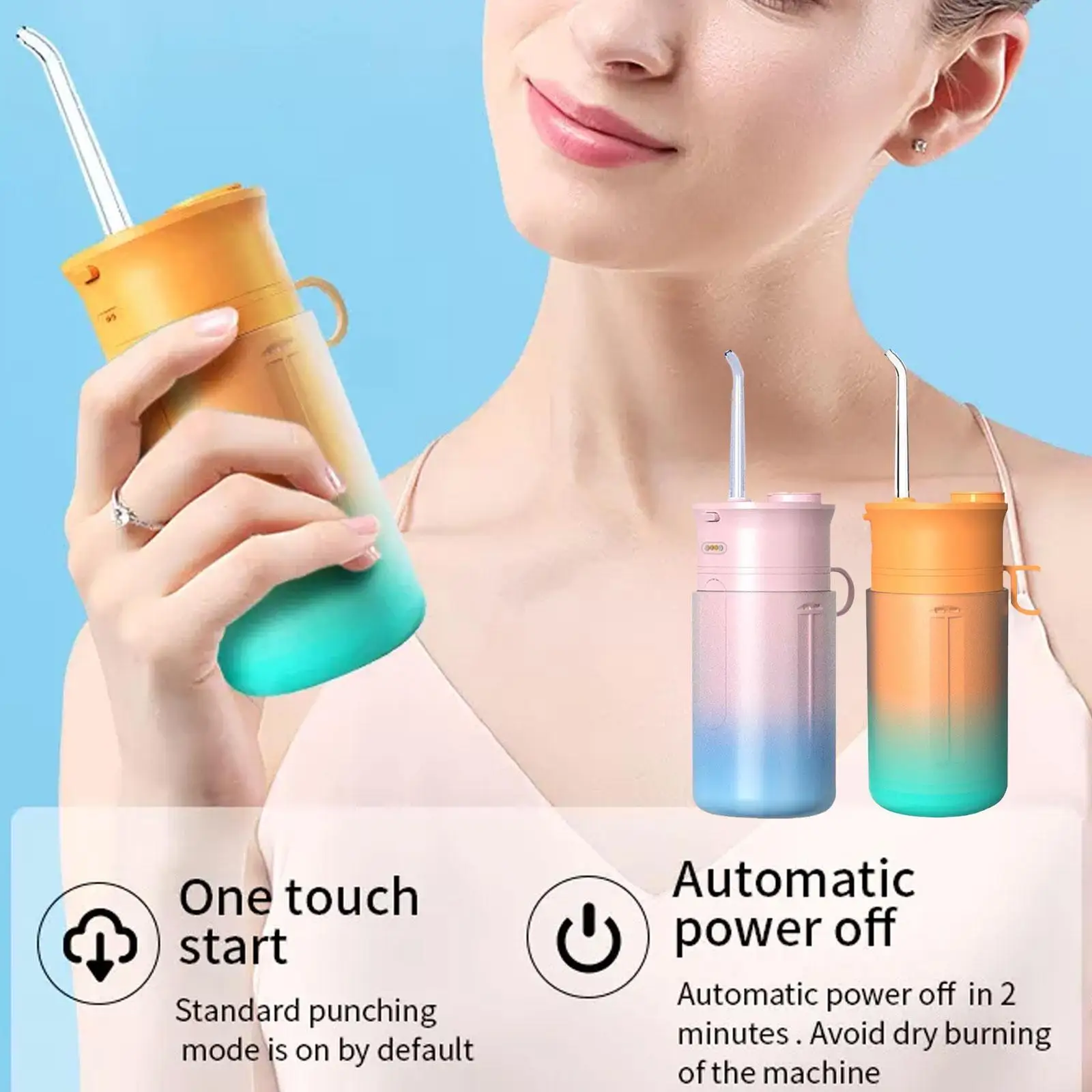 

Ирригатор портативный Перезаряжаемый, 3 режима, 1 сопло