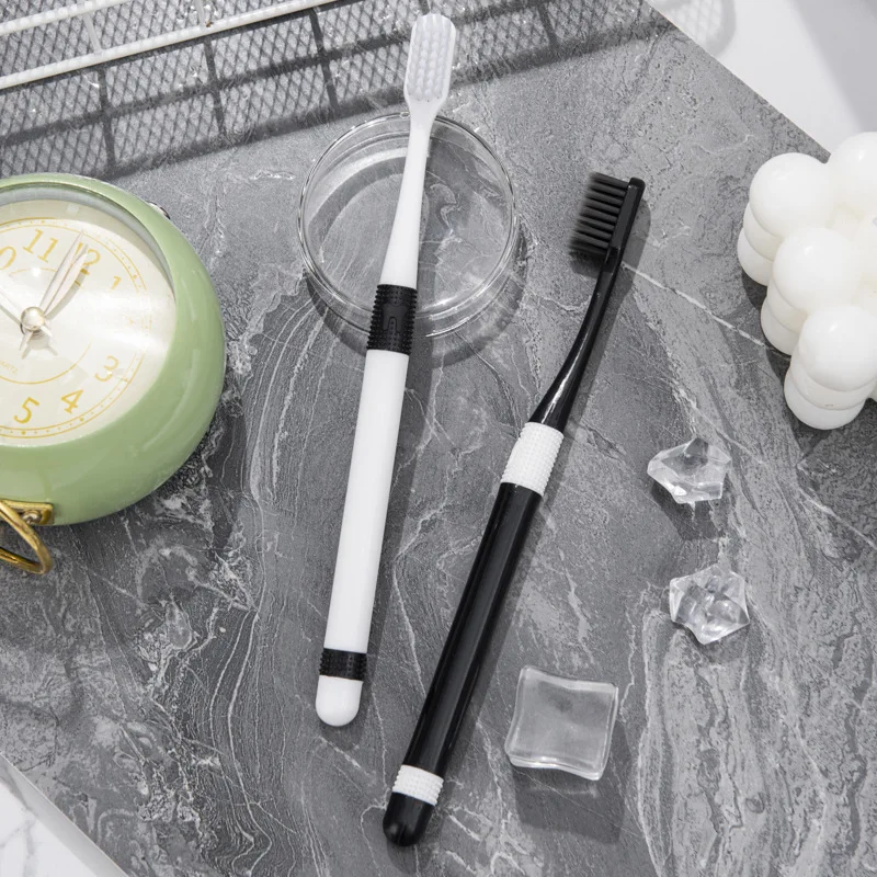 

2PCS Oral Hygiene Care Ultra-fine Soft Hair Eco Friendly Portable Travel Tooth Brush Fiber Nano With Box Support