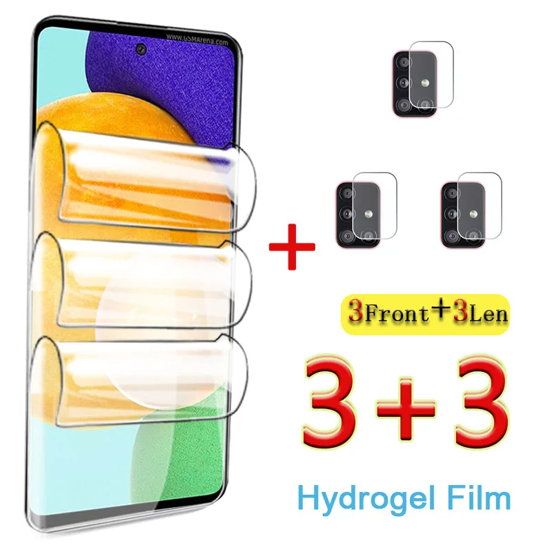 

100D Hydrogel Film For Samsung Galaxy A12 A42 A22 A52 A52s A22s 5G Screen Protector Film Sumsun A12 6.5" Camera Protective Glass