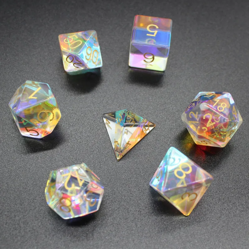 Игральные кости Dnd Set D & d 7 шт. ручной работы фотосессия 16 мм набор полимерных