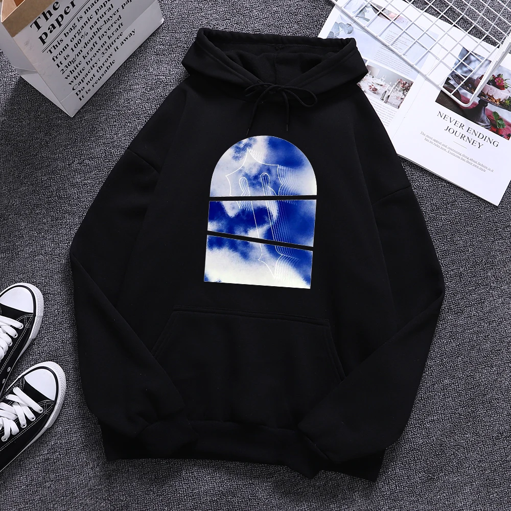 

Trapstar Aow Sky Brand Printing Men Hoodies Funny Oversize Pullover Cartoons Warm Streetwear Personality Hip Hop Mans Clothing