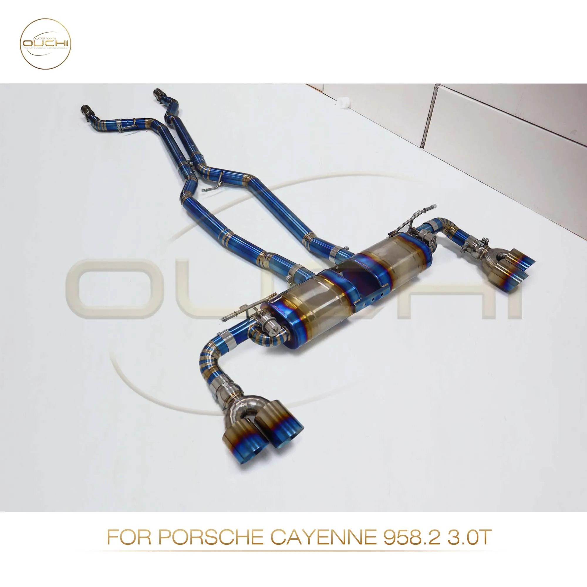Выхлопная система OUCHI Titanium Catback для Porsche Cayenne Turbo 958 4 8 T глушитель с клапаном