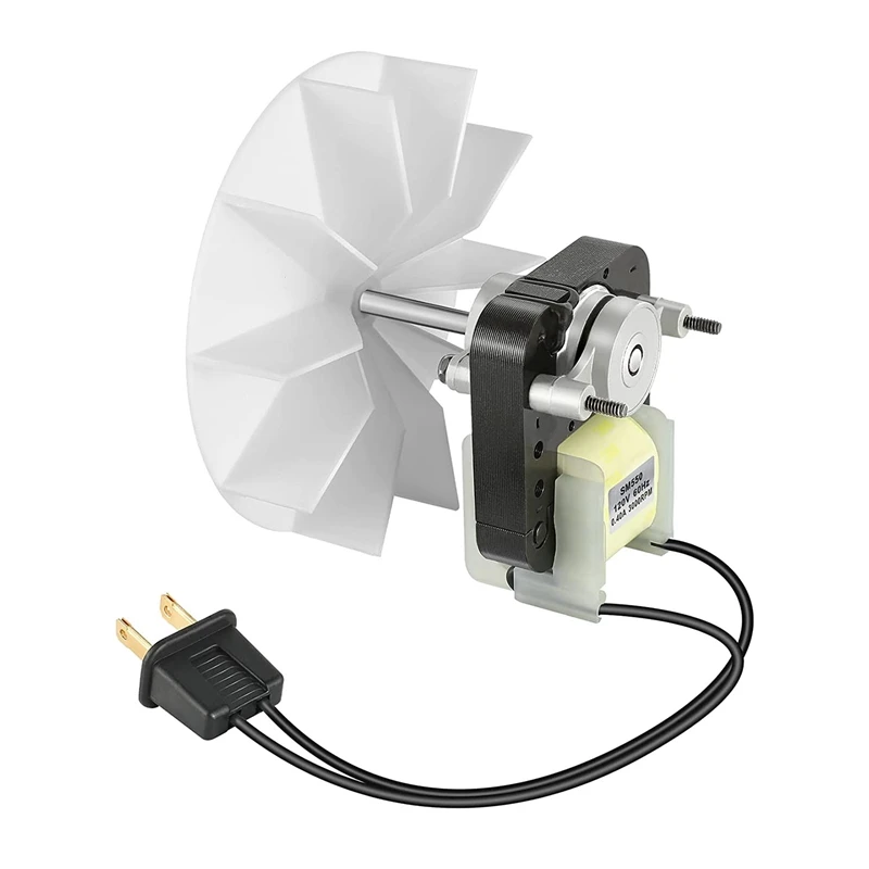 

Bathroom Fan Motor, Universal Exhaust Fan Motor Replacement Electric Motors Kit For C01575 50CFM 120V US Plug