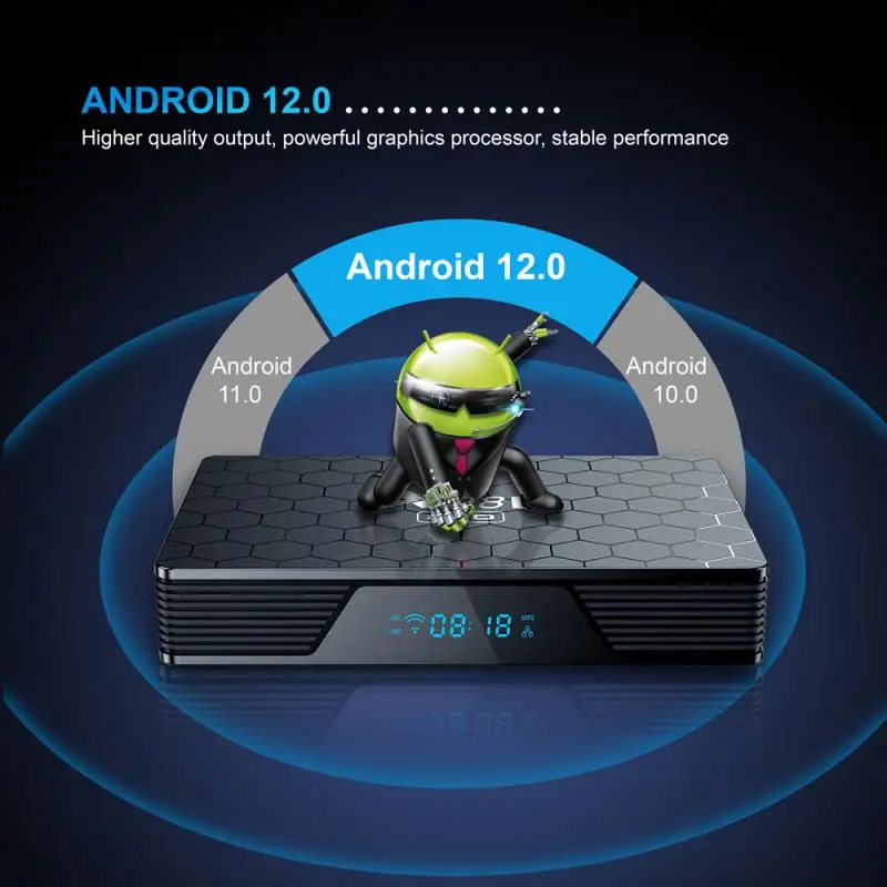 

2022 X98H PRO 2G 16GB TV BOX Android 12 Smart TVBOX Allwinner H618 Dual Band Wifi6 1080P BT5 1000M Media Player Set Top Box