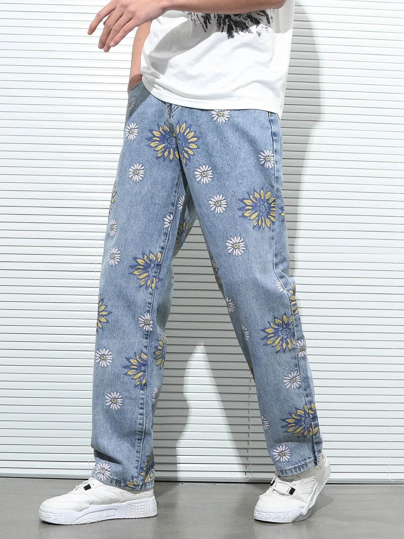 

Новые мужские прямые свободные джинсы, осенняя брендовая одежда, креативные повседневные джинсы с защитой от кражи и карманами на молнии