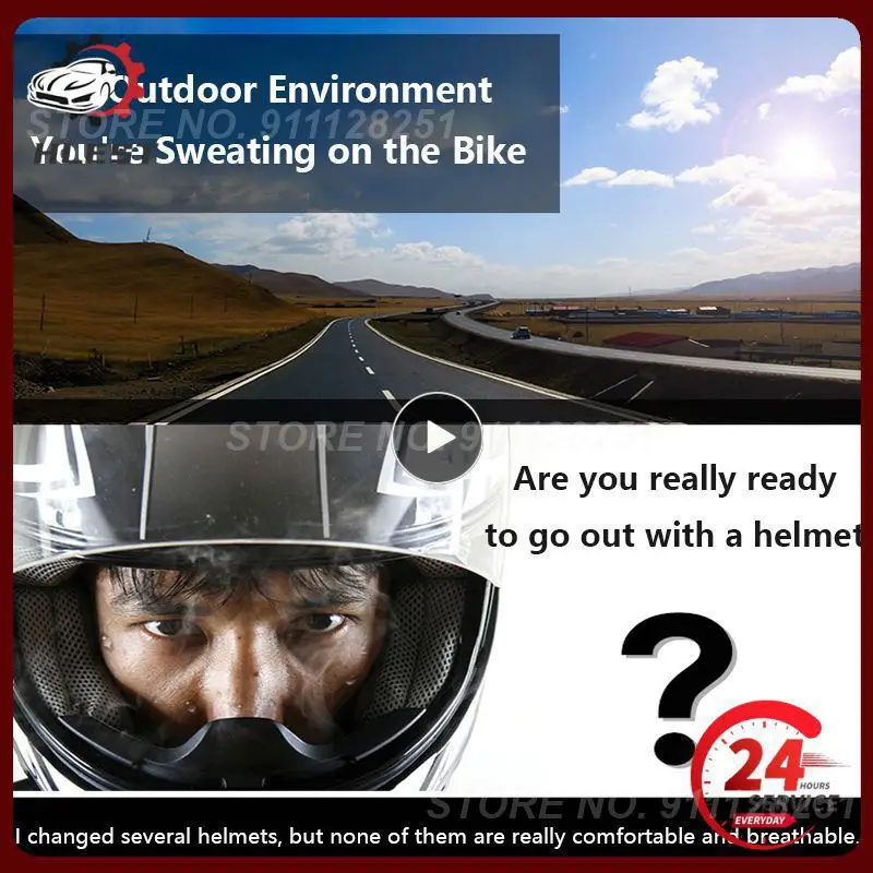 1~10PCS Motorcycle Vehicle Helmet Padding Motorcycle Safety Protection Hat Cap Inner X Model Air Mesh Microfiber Helmet Cooling