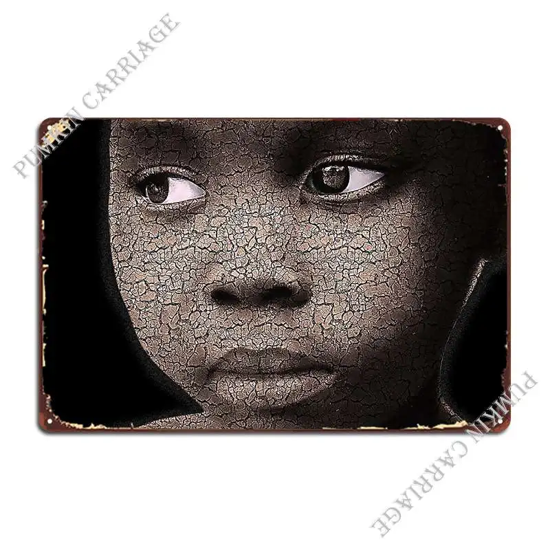 

Красивая грустная девушка металлическая табличка Ретро пещера Бар Классический жестяной знак постер