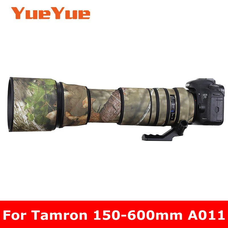 

Для Tamron SP 150-600 мм F5-6.3 Di VC USD A011 водонепроницаемое камуфляжное покрытие с дождевиком защитный чехол для объектива нейлоновая ткань с пистолетом