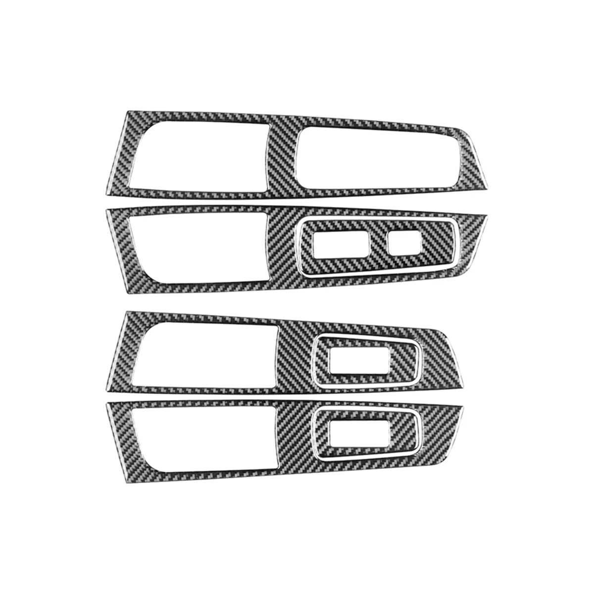 

For Subaru Forester 2009-2012 LHD Soft Carbon Fiber Car Window Lifting Control Switch Cover Trim Sticker Accessories