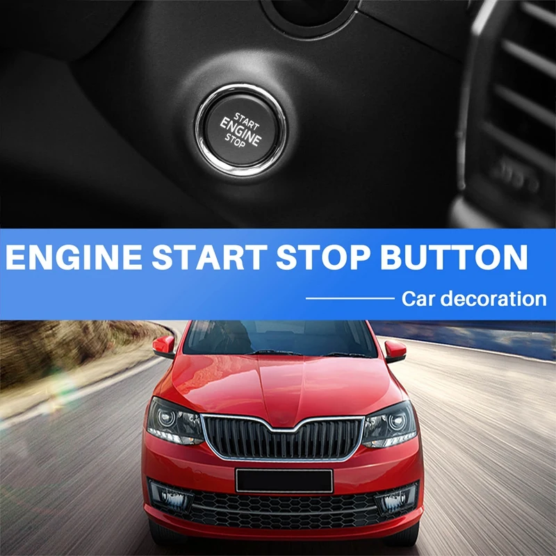 Car Engine Start Stop Button Switch One-Key For Skoda Octavia 2017-2020 5ED905217