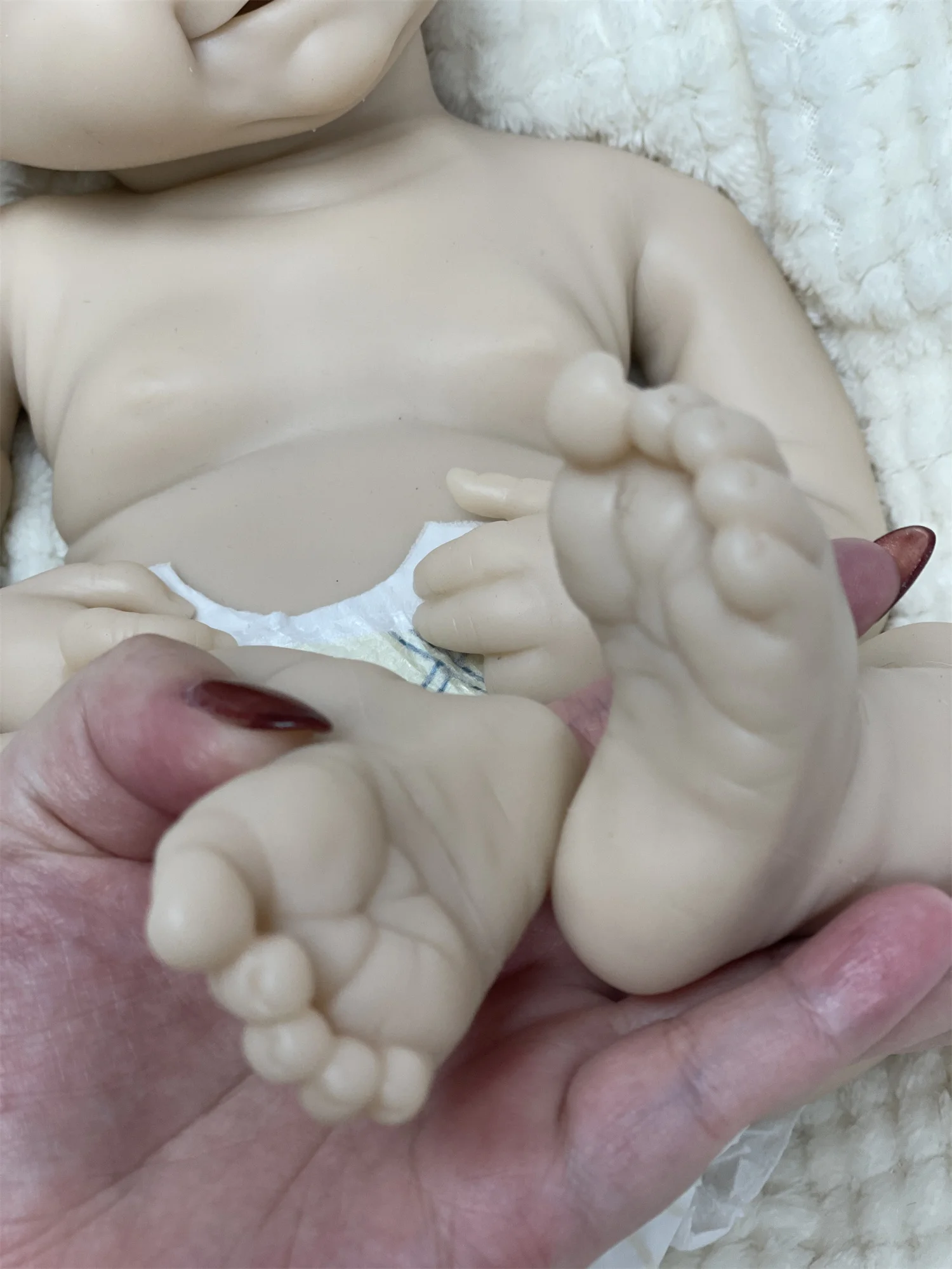 42 см может открыть рот Vivienne моющаяся твердая силиконовая кукла Bebe Reborn Girl