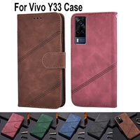 luxury wallet flip cover for vivo y33 capa book case funda for vivo y33 protective phone case leather shell coque