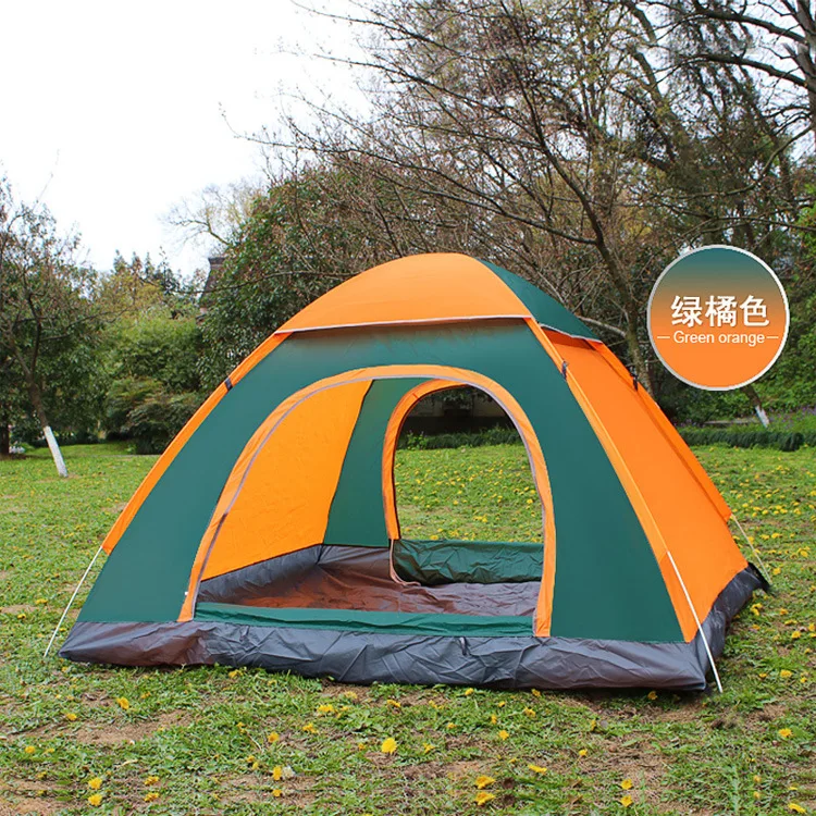 

Автоматическая походная палатка, на 3-4 человек, водонепроницаемая, с двойной дверью, для отдыха на открытом воздухе, походов, тент от солнца