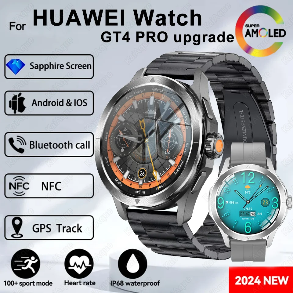 Мужские водонепроницаемые смарт-часы Huawei GPS цвет в ассортименте