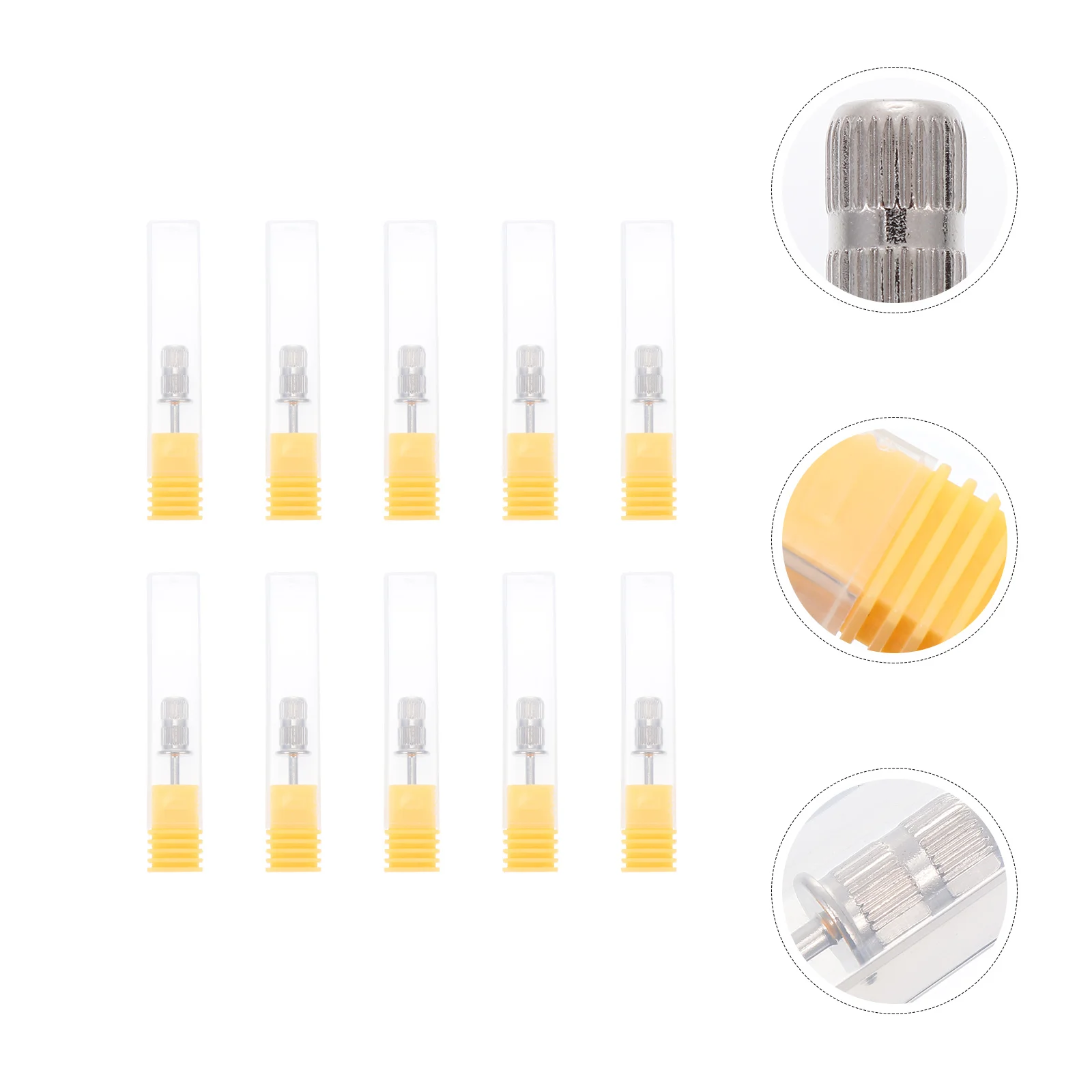 

10 Pcs Nail Polisher Drill File Bit Manicure Pedicure Portable Kit Metal Removal