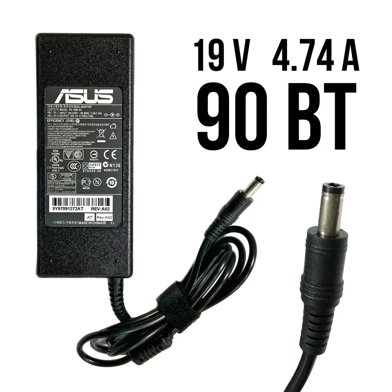Блок питания для ноутбука Asus G2K. Зарядное устройство 19 V 4.74 A 90 Вт |