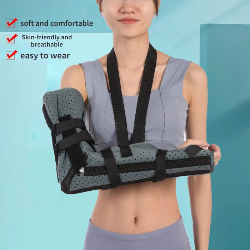 Enhanced Arm Humerus Fracture Guard Elbow Joint Fixation Belt Steel Plate Support Breathable Elbow Rehabilitation Tools