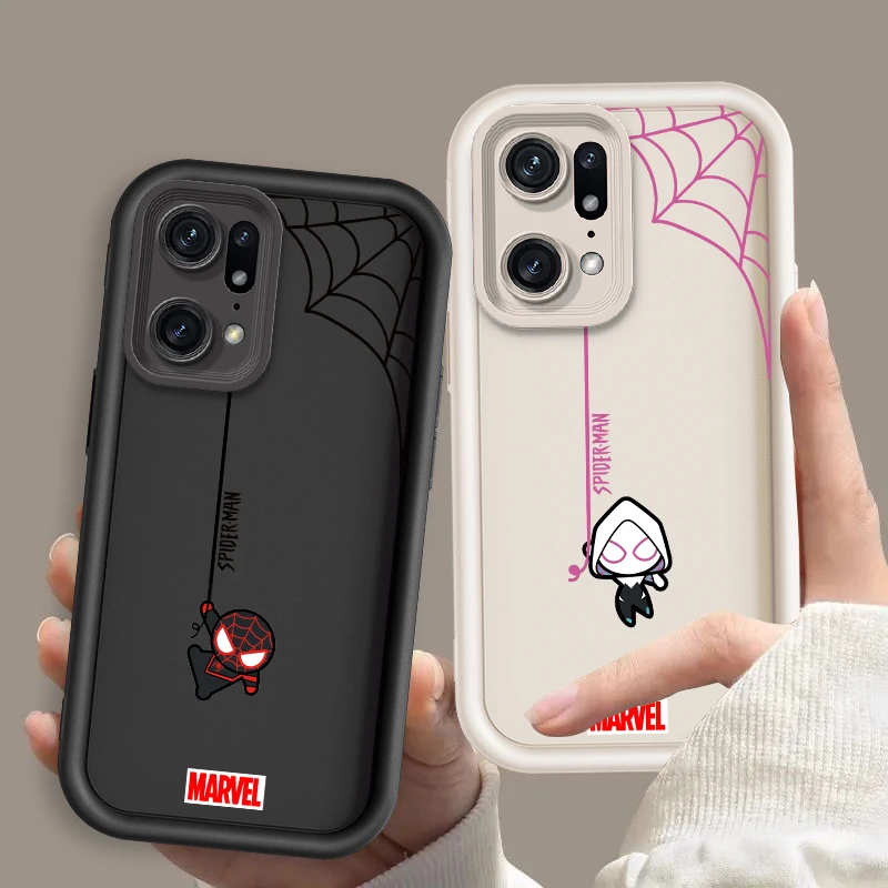 Чехол-накладка с рисунком Человека-паука для OPPO Find X5 X3 A58 A57 A55 A53 A54 A92 A72 A74 A36 A76 A78 A94