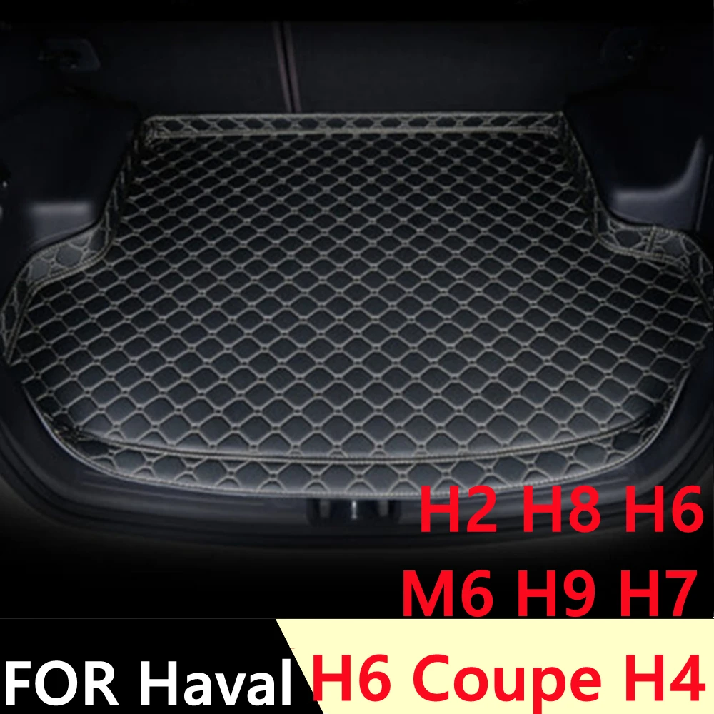 

Car Trunk Mat For Haval H2 H8 H6 H4 M6 H9 H7 H6 Coupe All Weather Rear Cargo High Side Cover Carpet Pad Tail Parts Boot Liner