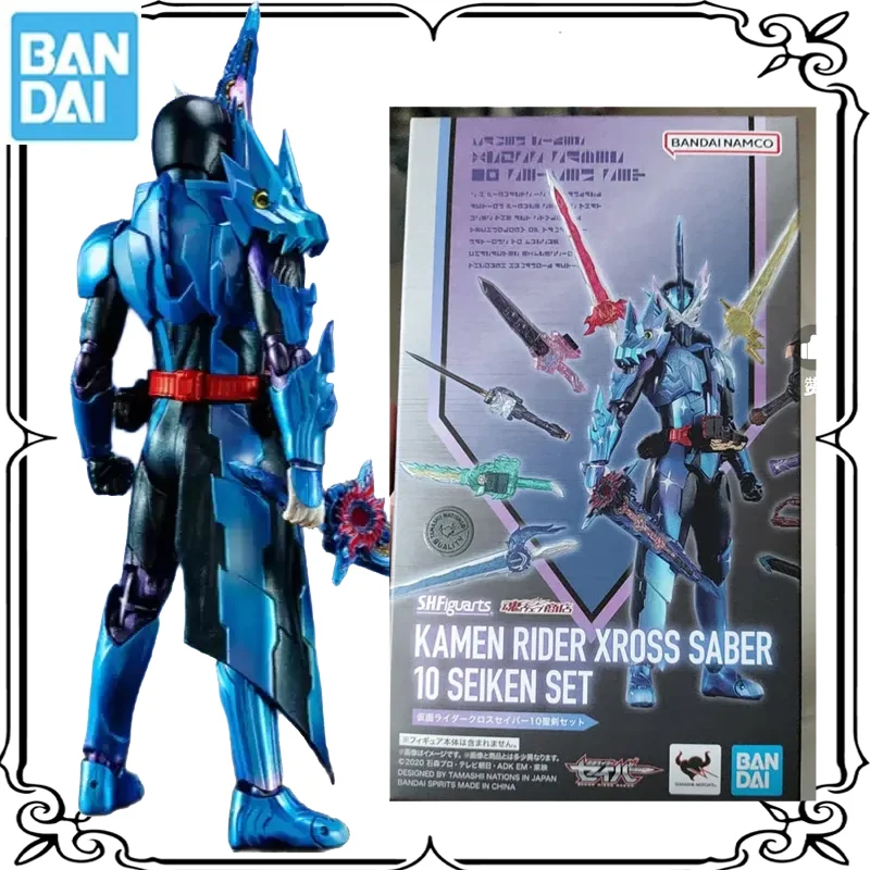 Фото Bandai Original Kamen Rider XRoss Sader KAMEN RIDER XROSS SABER10 SEIKEN SET SHF Final Form Аниме Фигурки ИгрушкиДетские подарки №1