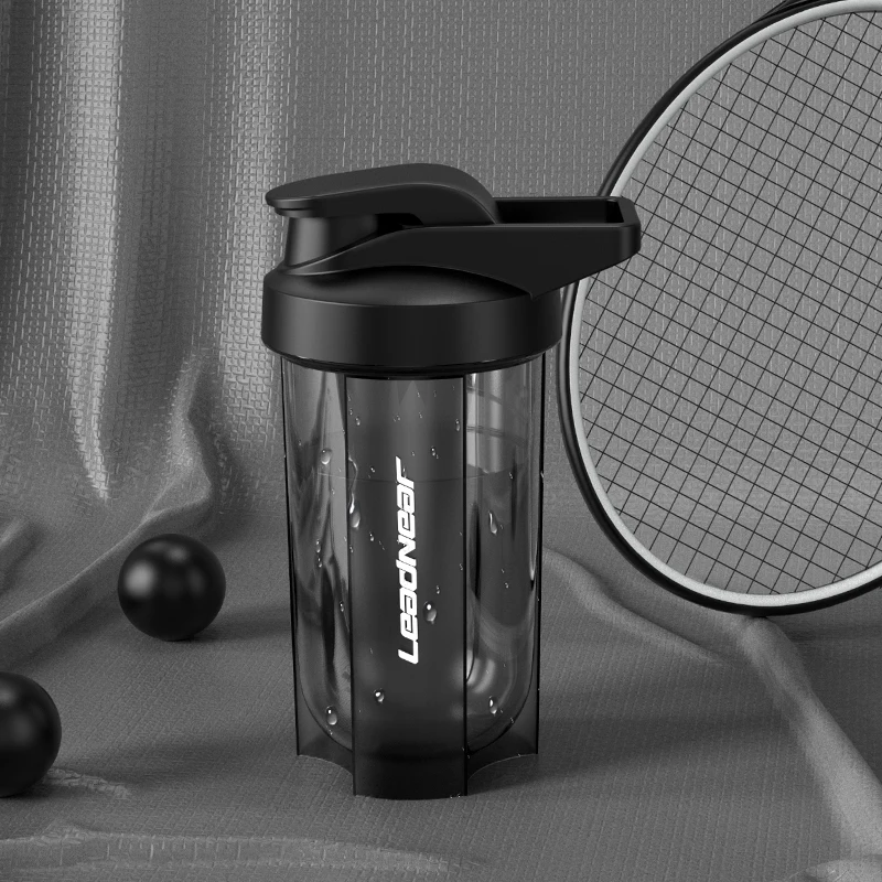 

Sports Shaker Bottle Whey Protein Powder Meal Substitute Milkshake Mixing Cup Fitness Water Mug Ccale Portable Blender Ball