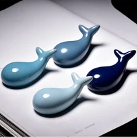cute and creative ceramic dolphin paperweight ruler a variety of choices for calligraphy study pen rack rice paper