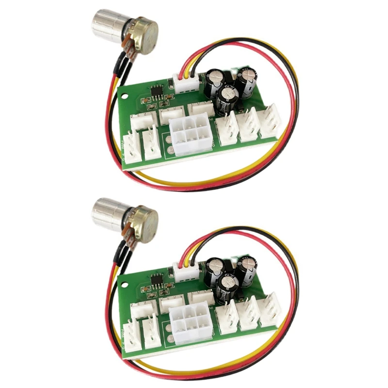 

2 шт., контроллер скорости вентилятора для компьютера, 8 каналов