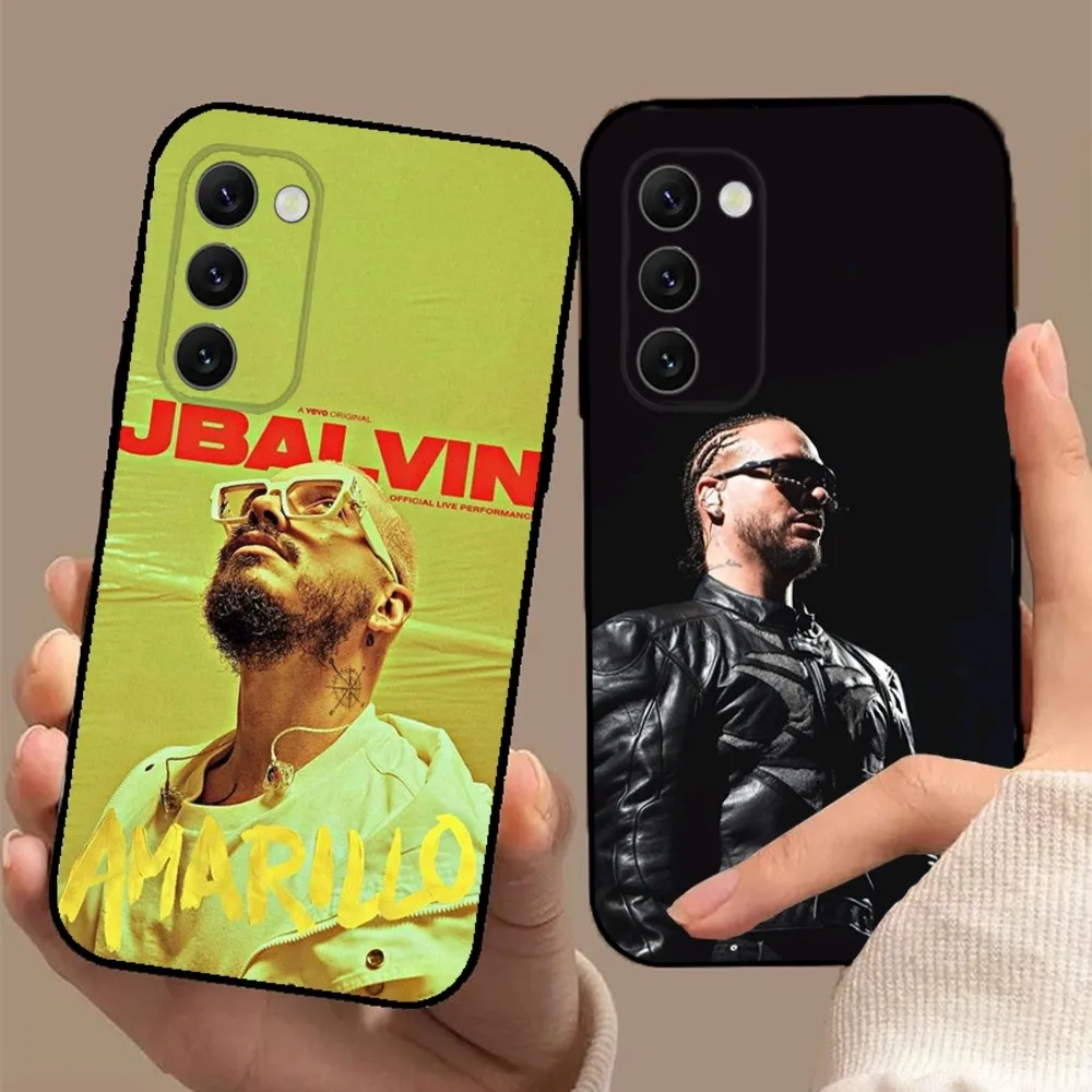 Чехол для телефона Singer J B-Balvin Samsung S24 23 22 30 21 10 9 Ultra Plus Lite FE 5G черный мягкий чехол
