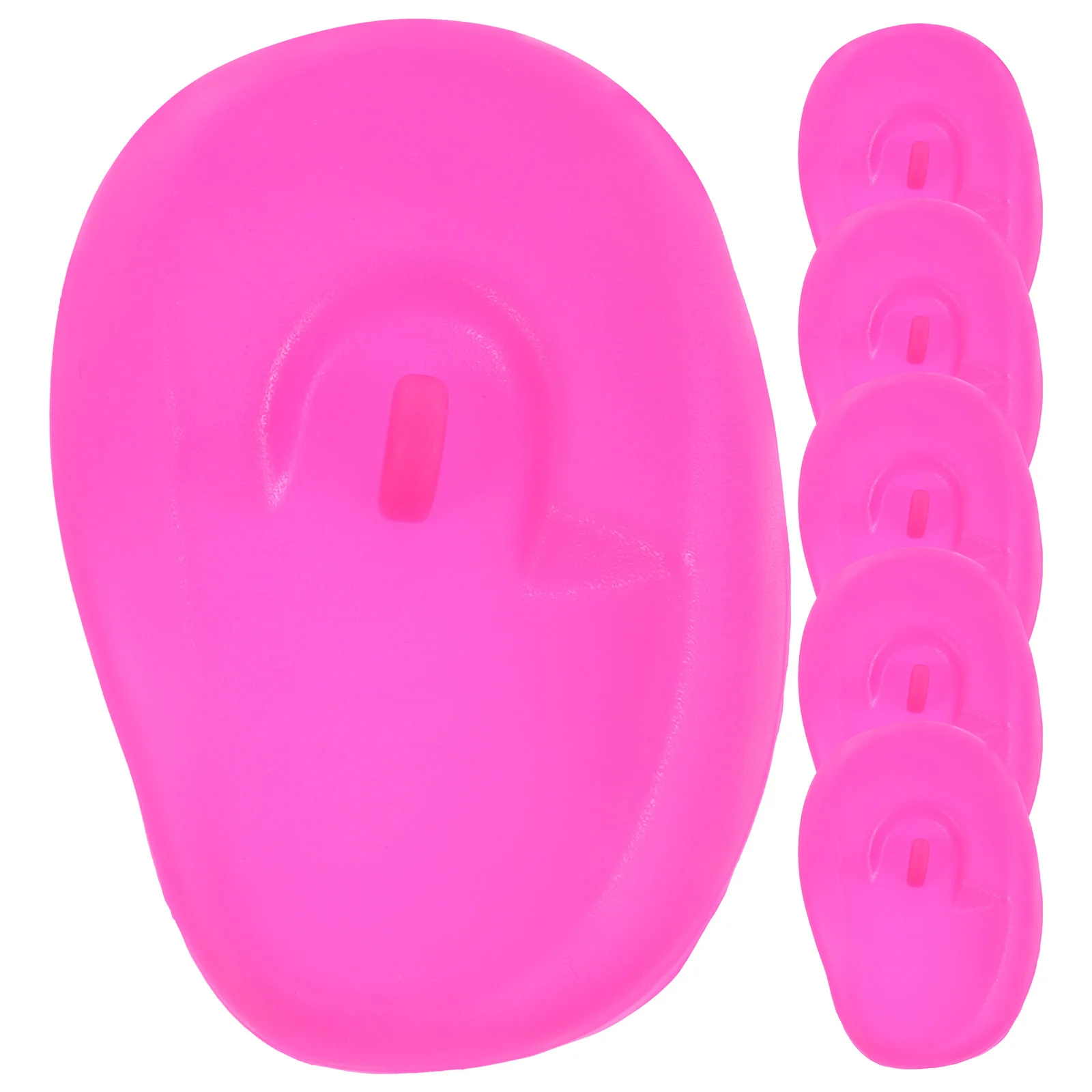 

6 Pcs Hair Dye Silicone Coloring Ear Covers Hairdressing Earmuffs Dryer Silica Gel