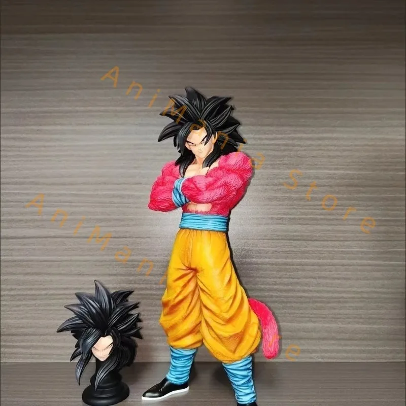 Фото Статуя Jt Dragon Ball Super Saiyan 4 Vegeta Goku Аниме Фигурка 31 см Коллекция моделей Brother Настольная игрушка в подарок на складе №4