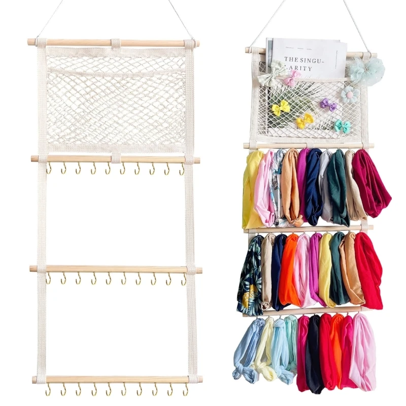 

Hanging-Jewelry Organizer Storage with Hanger Metal Hooks Pacifier Clip Jewelry Holder for Earrings Necklace Hairpin