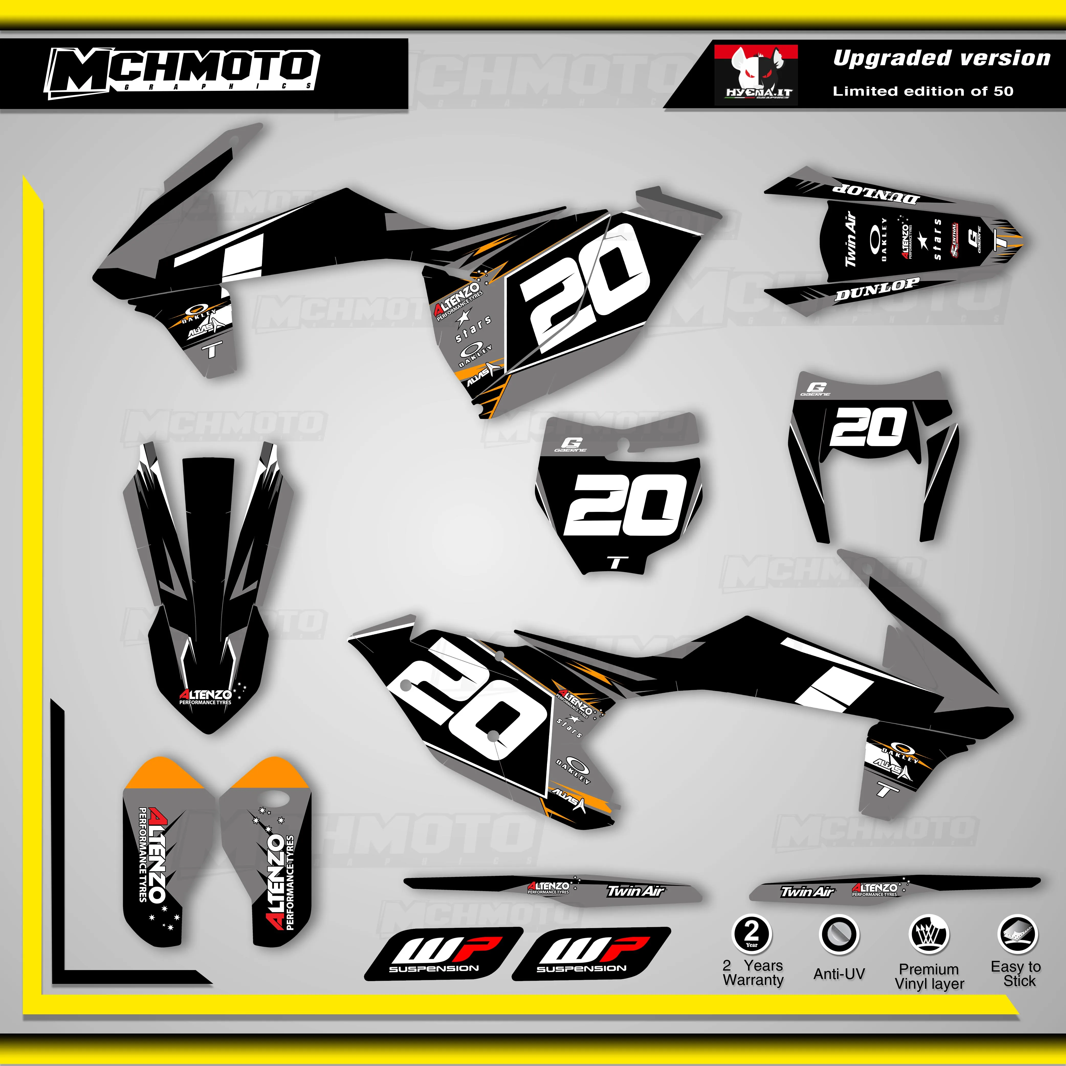 

MCHMFG Motorcycle Team Graphic Decals Stickers DECO Dekor For KTM EXC EXCF XC XCF 2020 2021 SX SXF 2016-2019 125 200 250 300 350