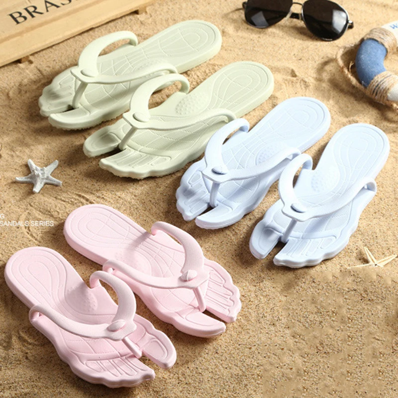 

Woman Slipper EVA Folding Portable Travel Hotel Tasteless Non-slip Bath Slippers Unisex Outdoor Beach Flip Flops