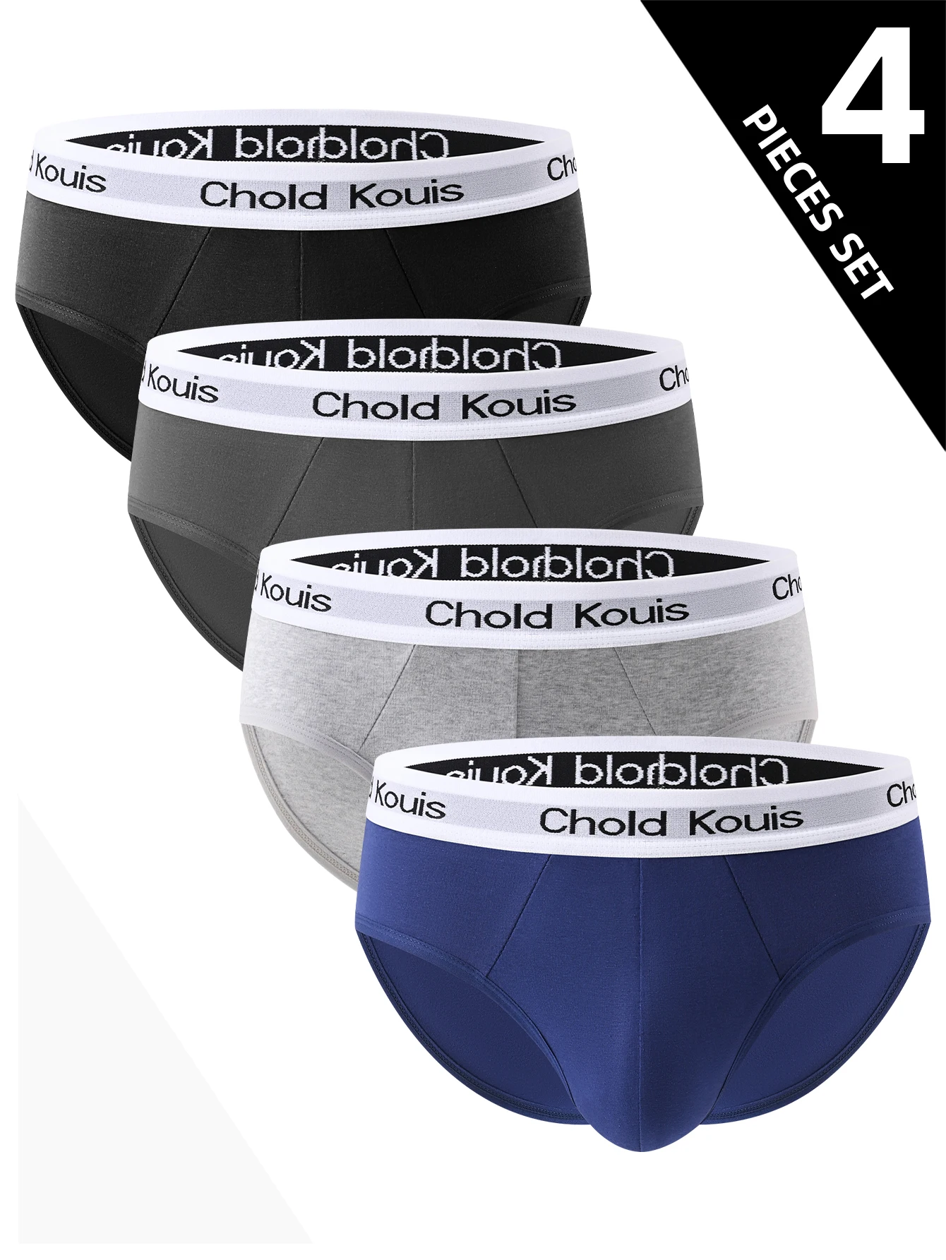 4 шт. мужские трусы-боксеры из дышащей ткани