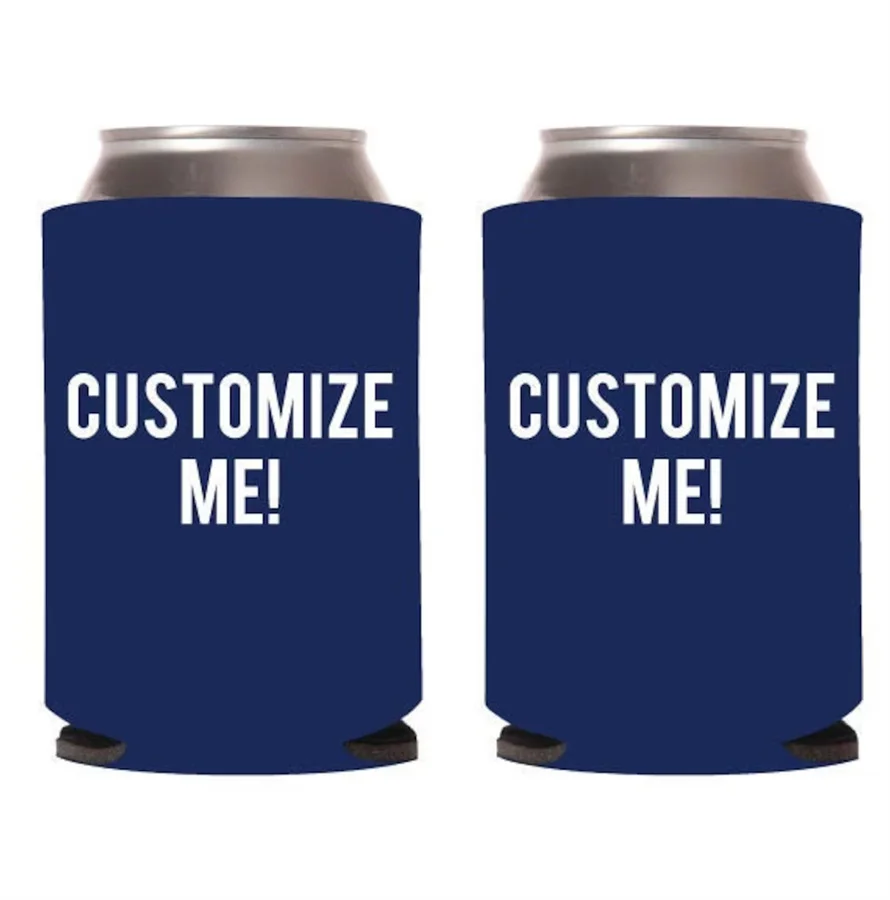 Custom Can Coolers, Personalized Can coolers, Custom Party Favors, Custom Can Coolies, Custom Beer Huggers, Personalized Can