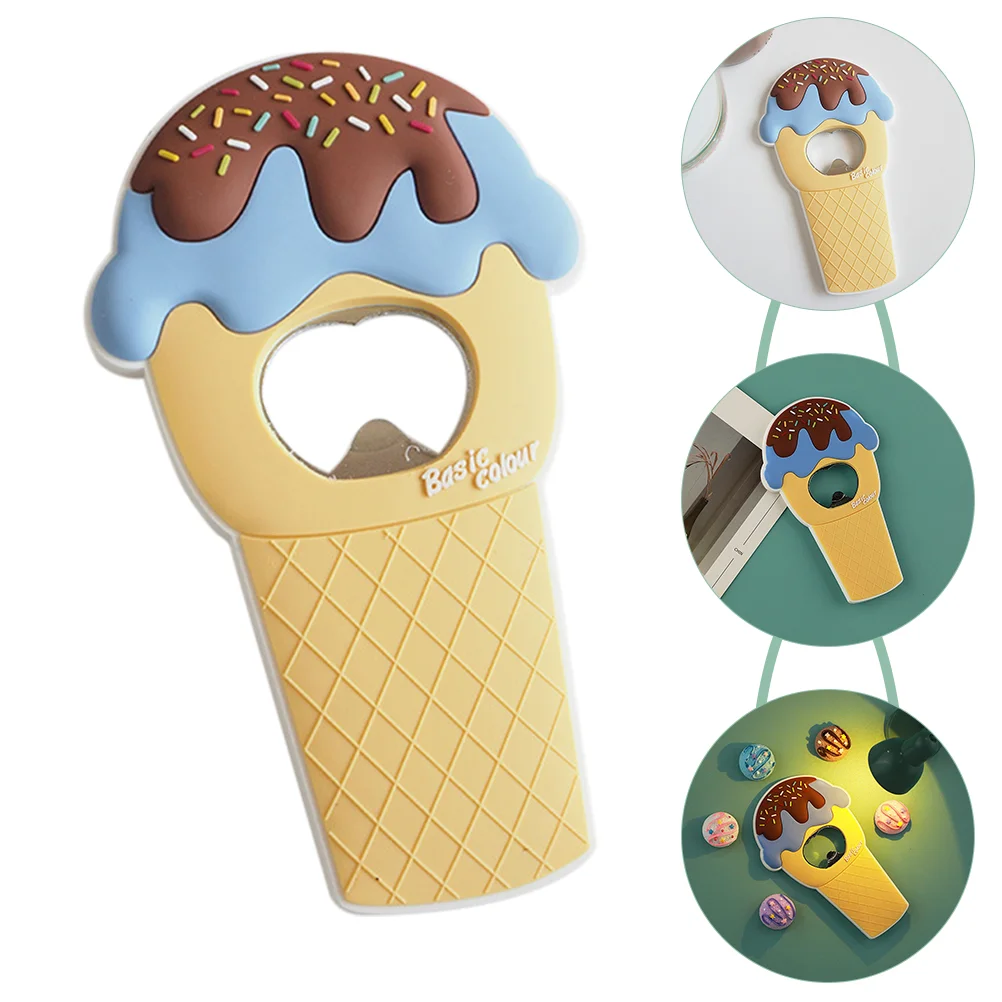 

Beer Opener Ice Cream Shape Magnetic Bottle Opener Refrigerator Bottle Opener