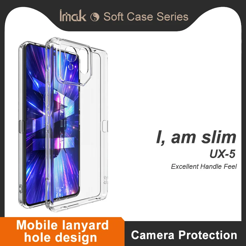 Фото Противоударный прозрачный мягкий чехол Imak UX-5 из ТПУ для Asus ROG Phone 9 FE, 9, 8 Pro, Zenfone 12 Ultra, 10 5G №3