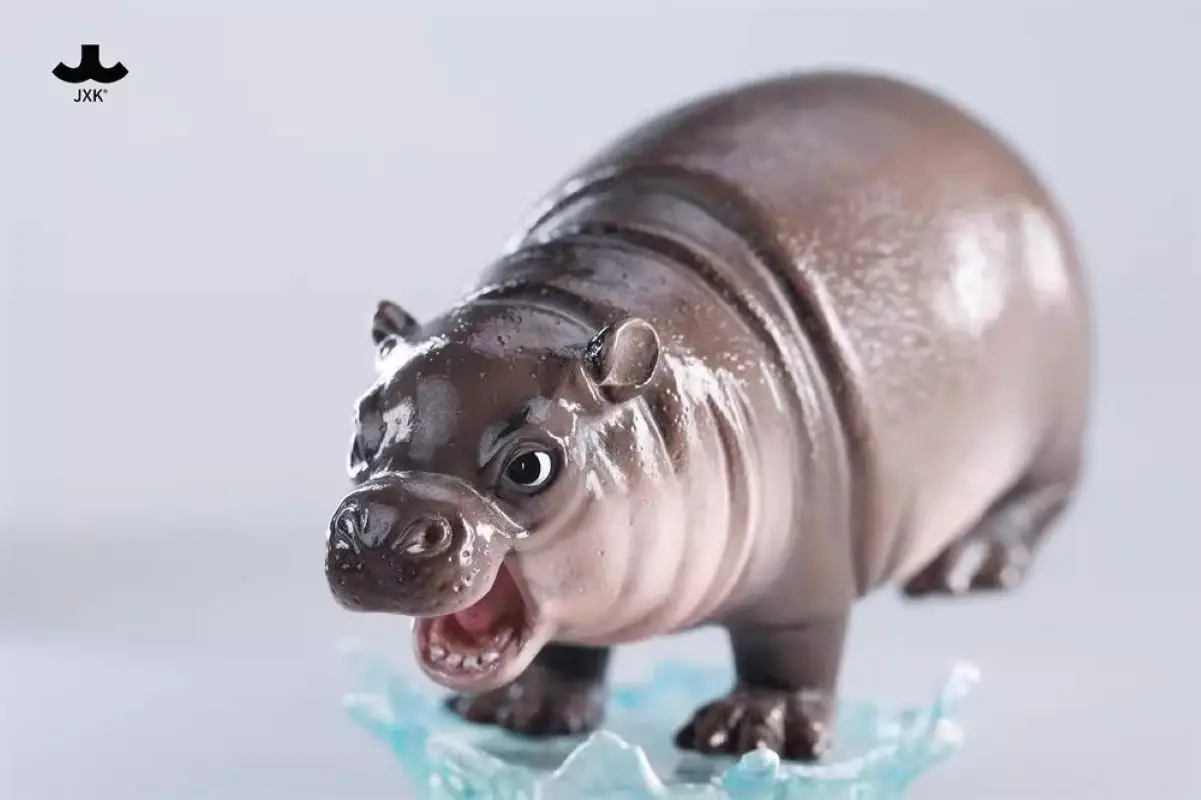 Фото Fanatic JXK JXK265 Hippo 4,0 10 см статическая модель животного орнамент аксессуары в наличии №4