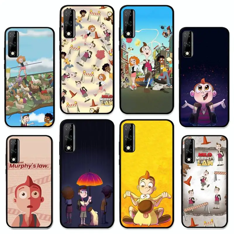 

Disney Milo Murphy's Law Phone Case for Huawei Y 6 9 7 5 8s prime 2019 2018 enjoy 7 plus