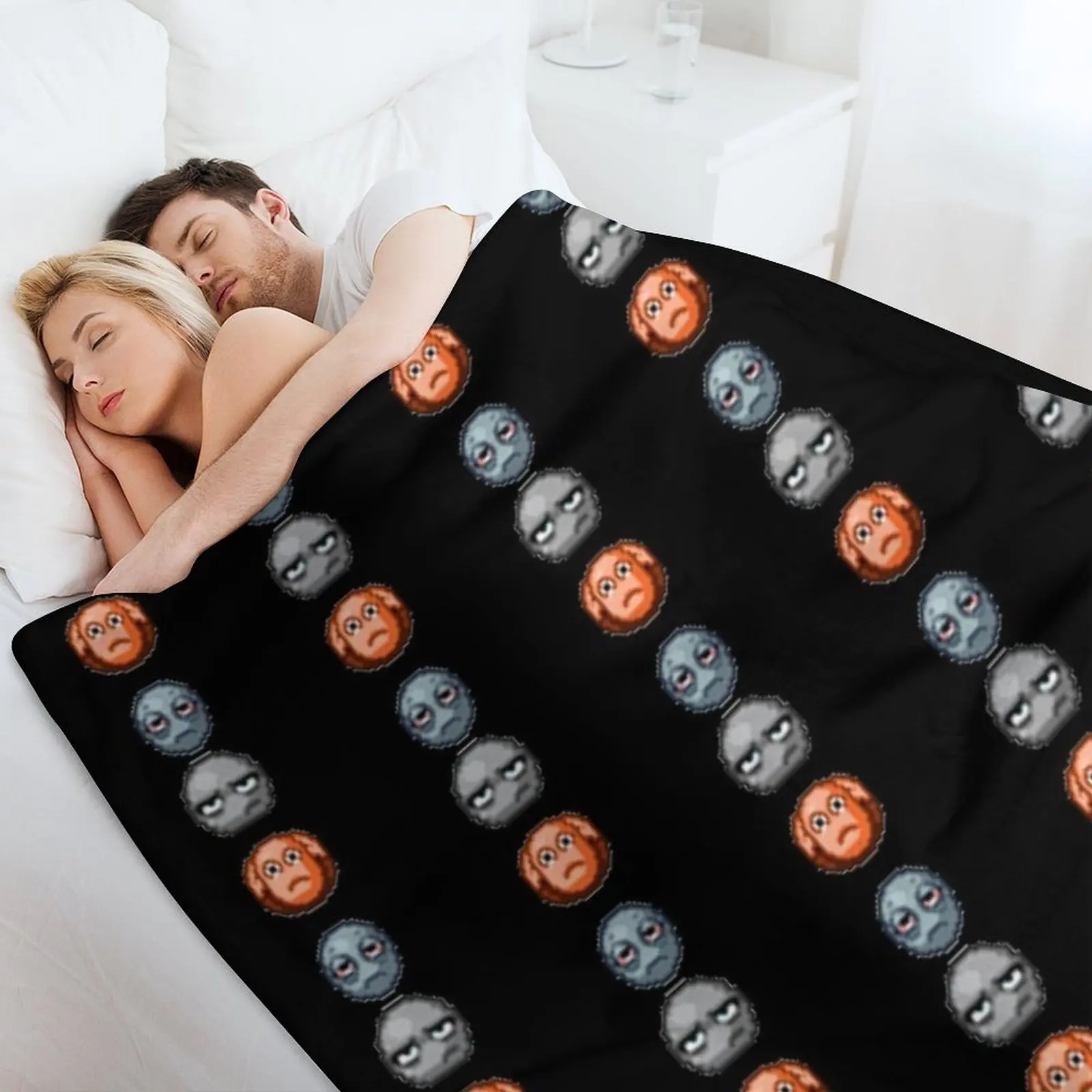 Одеяло Project zomboid mood милое клетчатое лохматое плед на диване одеяла