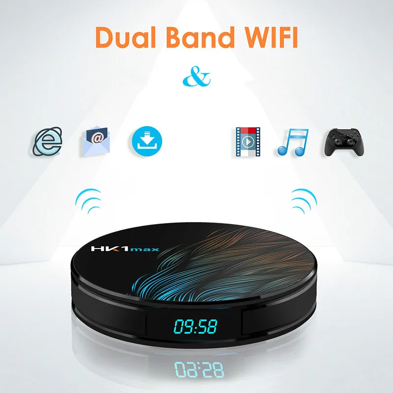 

Умная ТВ-приставка 4K HK1 MAX, Android 9,0, 2,4G/5G, Wi-Fi, четырехъядерный процессор, Bt 4,0, голосовое управление, 2 ГБ, 4 Гб, медиаплеер