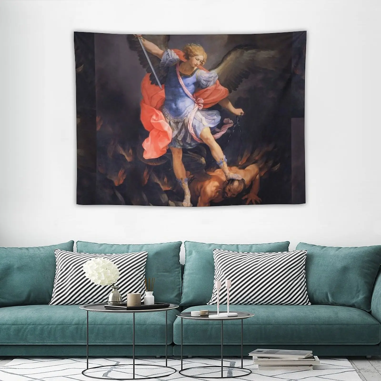 Святой Михаил Архангел Ангел Католический Гобелен Девуции Настенные Гобелены