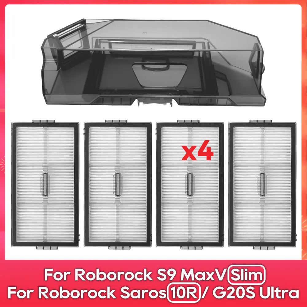 

Подходит для (Roborock Saros 10R, S9 MaxV Slim, G20S Ultra) Комплект аксессуаров: контейнер для пыли, пылесборник, HEPA-фильтр для робота-пылесоса