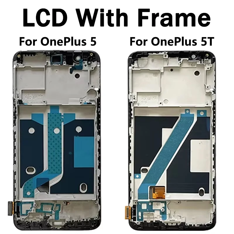 100% новый экран для OnePlus 5 A5000 ЖК-дисплей 1 + 5 дигитайзер сенсорного экрана для One Plus 5T A5010 ЖК-дисплей 1 + 5T рамка дисплея (art.: 3920cb043fa2d) - 3920cb043fa2d