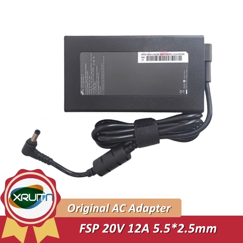 Фото Оригинальный импульсный адаптер питания FSP FSP240-ACBU3, 20 В, 12 А, 240 Вт, зарядное устройство для ноутбука Mechrevo PTEROSAUR 15 16 PRO E16S, 5,5x2,5 мм №1