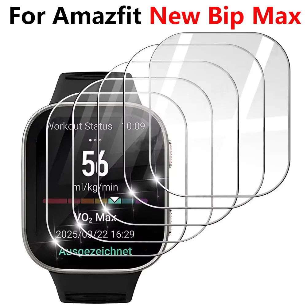 Фото Закаленное стекло 9H для Amazfit Bip Max, защитная пленка для экрана, прочная прозрачная HD-пленка с защитой от царапин, аксессуары для Bip Max №1