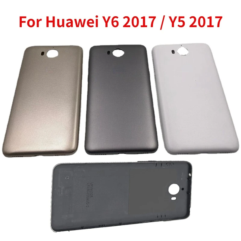 Крышка батарейного отсека для Huawei Y6, 2017, Y5, 2017 дюйма, Φ, L23, L02, L22, задняя крышка корпуса + боковой ключ