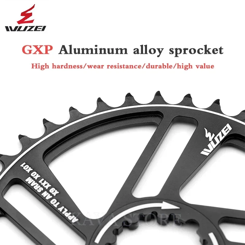 WUZEI GXP 1 мм/3 мм/6 мм смещенная звездочка 30T 32T 34T 36T 38T 40T 42T Шатун MTB велосипедная